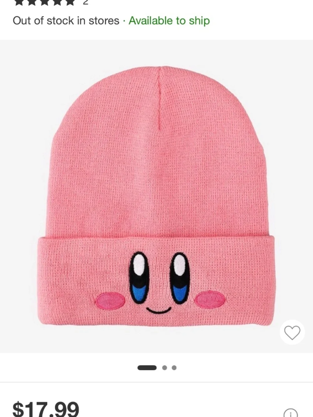 Kirby Beanie Hat 🩷